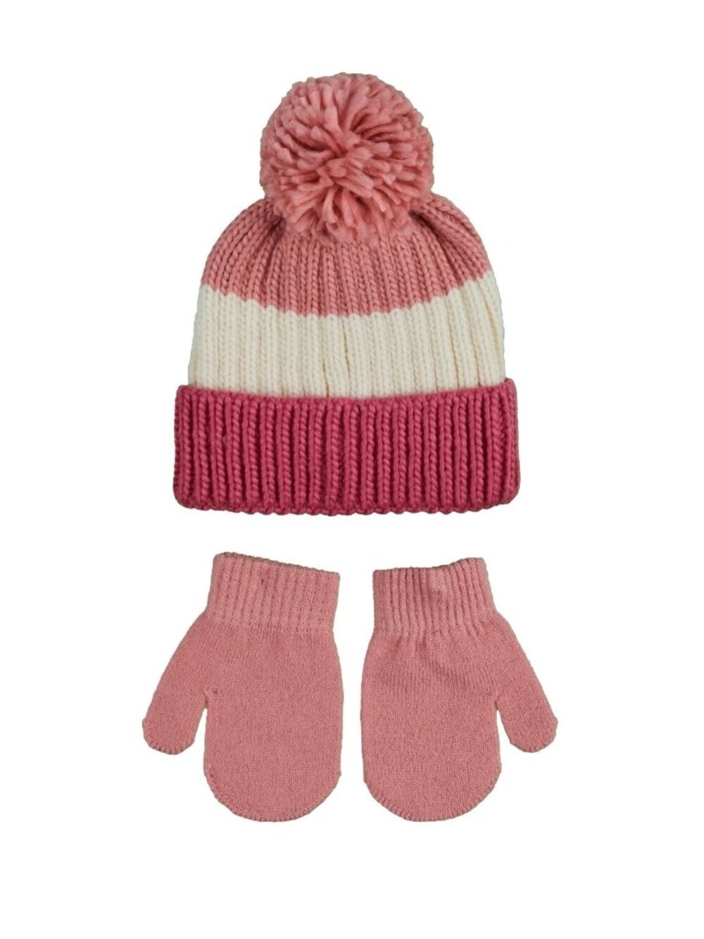 Swiss Tech Toddler Knit Beanie and Mitten Set / One Size / 24 Months and Up